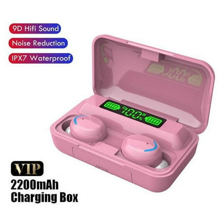 Bluetooth Earphones with Microphone TWS Wireless Headphone Sport Headset HiFI Stereo Earbuds 2200 mAh Charging Box