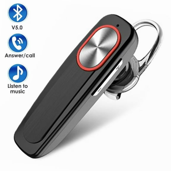 Bluetooth Earpiece,Wireless Cell Phones Headset with Mic Noise Cancellin,Hands Free Earbud Car Driving Headphones Compatible with iPhone Android for Sports Drive or Work