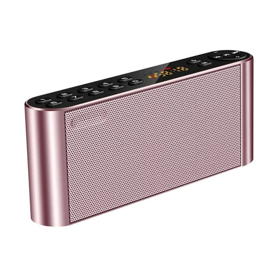 Bluetooth/FM Radio/MP3 Player Portable Wireless Speaker, Bluetooth Audio Speaker, Portable Subwoofer with HiFi Sound, USB Support, Wireless Radio for Home Outside