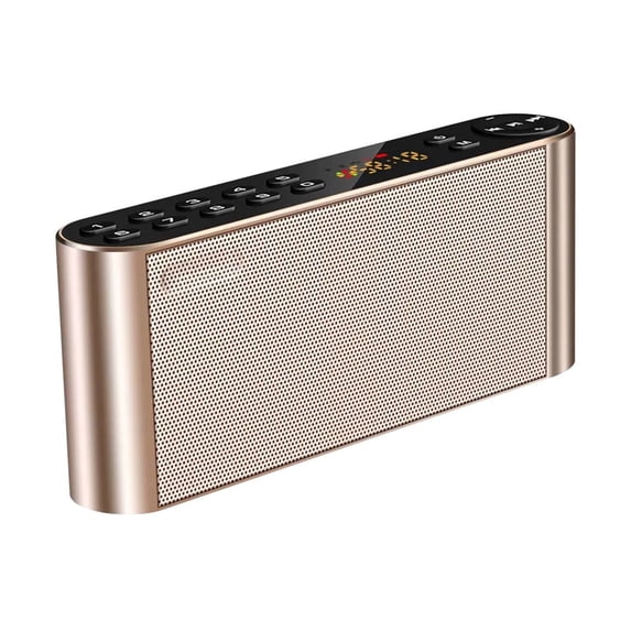 Bluetooth/FM Radio/MP3 Player Portable Wireless Speaker, Bluetooth Audio Speaker, Portable Subwoofer with HiFi Sound, USB Support, Wireless Radio for Home Outside