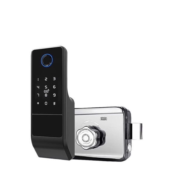 Bluetooth Fingerprint Waterproof Outdoor Gate Lock Passcode Card Keyless Smart Door Lock ,Easy DIY Installation