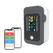 Bluetooth Fingertip Pulse Oximeter,Blood Oxygen Saturation Monitor,High Accuracy O2 Meter for All Skin, Portable SPO2 & Pulse Rate Monitor for Children Adults