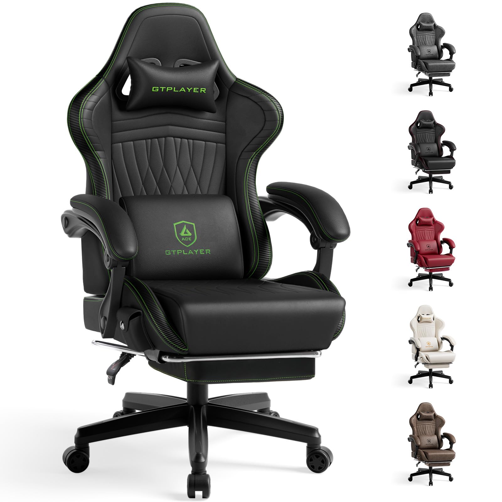 Bluetooth Gaming Chair with Speakers, Ergonomic Computer Chair with ...