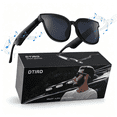 thumbnail image 1 of Bluetooth Glasses for Men & Women, AI Smart glasses Music Sunglasses with Open-Ear Speaker, Voice Control & HD Mic, UV400 Lens, 10H Playtime,Waterproof Music Glasses for Driving Travel Work, gifts, 1 of 9