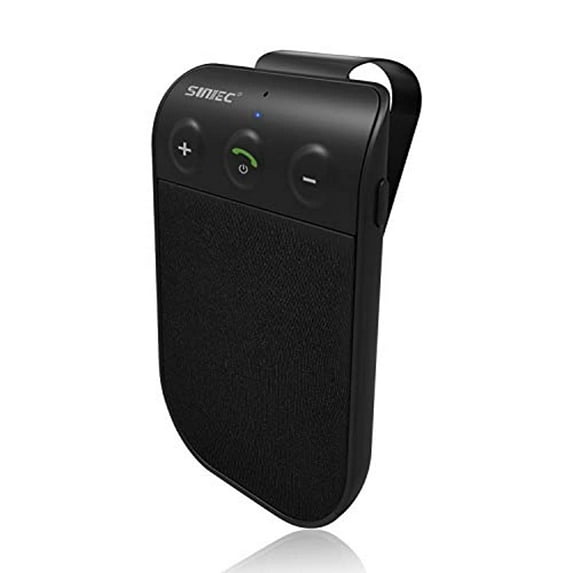 SUNITEC Hands Free Bluetooth Car Phone Kit - Bluetooth Car Speaker AUTO Power ON Support Siri Google Assistant Voice Guidance Wireless Car Bluetooth Receiver Hands Free Speakerphone