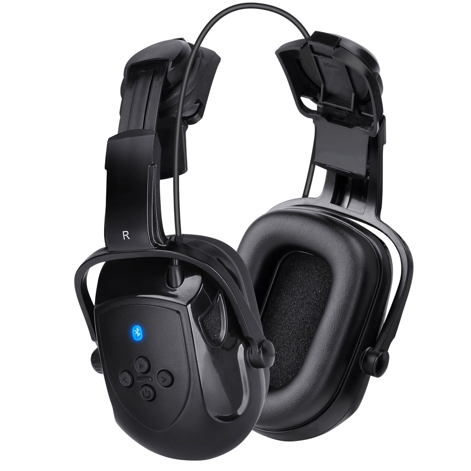 Bluetooth Hard Hat Ear Muffs, NRR 28dB Adjustable Capmounted Ear muff