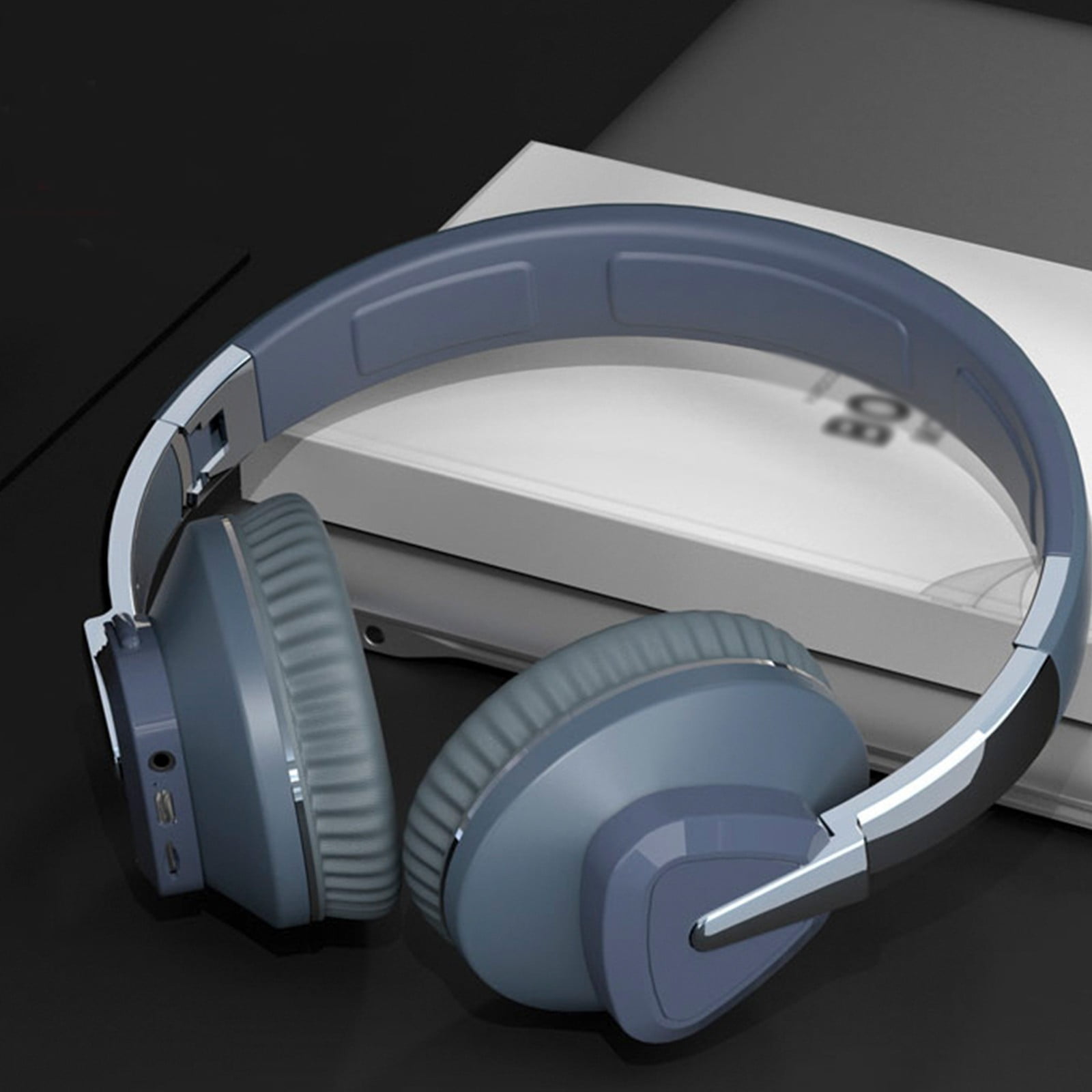 Bluetooth Headphones, 120H Playtime Headphones Wireless Bluetooth with 3 EQ Modes, Low Latency, Hands-Free Calls, Over Ear Headphones for Travel Home Office Cellphone PC - Navy
