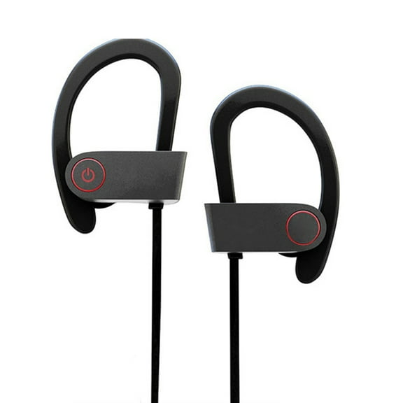 Bluetooth Headphones, Best Wireless Sports Earphones w/Mic IPX7 Waterproof HD Stereo Sweatproof Earbuds for Gym Running Workout 8 Hour Battery Noise Cancelling Headsets ,Black