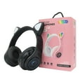 thumbnail image 1 of Bluetooth Headphones - Cats Ear Headset with LED Lights, Foldable Wireless, 40mm Subwoofer, TF Cards Support, 7.1 Surround Sound for Gaming, Travel Gift, 1 of 6