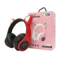 thumbnail image 1 of Bluetooth Headphones - Cats Ear Headset with LED Lights, Foldable Wireless, 40mm Subwoofer, TF Cards Support, 7.1 Surround Sound for Gaming, Travel Gift, 1 of 6