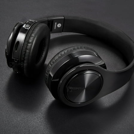 Bluetooth Headphones Over Ear, LUXMO Wireless Noise Cancelling Headphones Foldable Stereo Headset with Mic, Rechargeable Headphones Handsfree Headphones for PC, Laptops and Smartphones