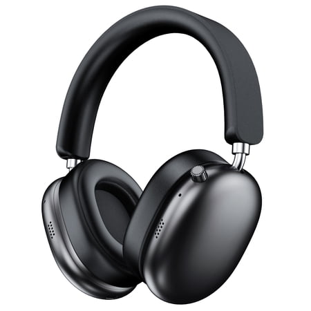 Bluetooth Headphones Over Ear Wireless Headset, 65Hrs Playtime 90 Degree Swivel Earcups, 90 Percent Bass Boosted, 4 Noise Cancelling Mics for Clear Call, Low Latency for Travel Work