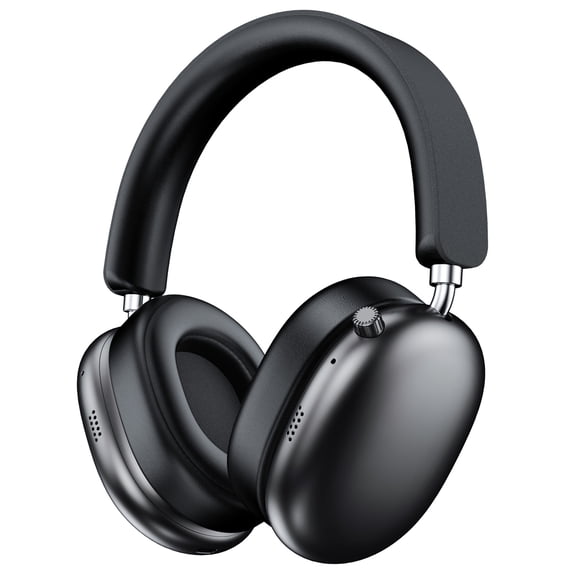 Bluetooth Headphones Over Ear Wireless Headset, 65Hrs Playtime 90 Degree Swivel Earcups, 90 Percent Bass Boosted, 4 Noise Cancelling Mics for Clear Call, Low Latency for Travel Work