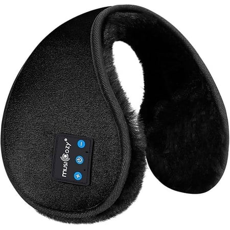 Bluetooth Headphones Earmuffs Ear Warmers Wireless Headphones EarMuffs, Built-in HD Speakers and Microphone with Carry Bag for Biking Running Cool Tech Gadgets Gifts for Winter