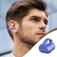 thumbnail image 1 of Bluetooth Headphones Earring Wireless Earbuds Bluetooth 5.3 Long Duration Playback Open Ear Headphones for Men,Women,and Kids-Black on Clearnce, 1 of 8