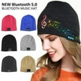 thumbnail image 1 of Bluetooth Headphones Hat Super Soft Knitted Music Beanie Bluetooth Brimless Music Cap For Winter Outdoor Sport (Red), 1 of 9