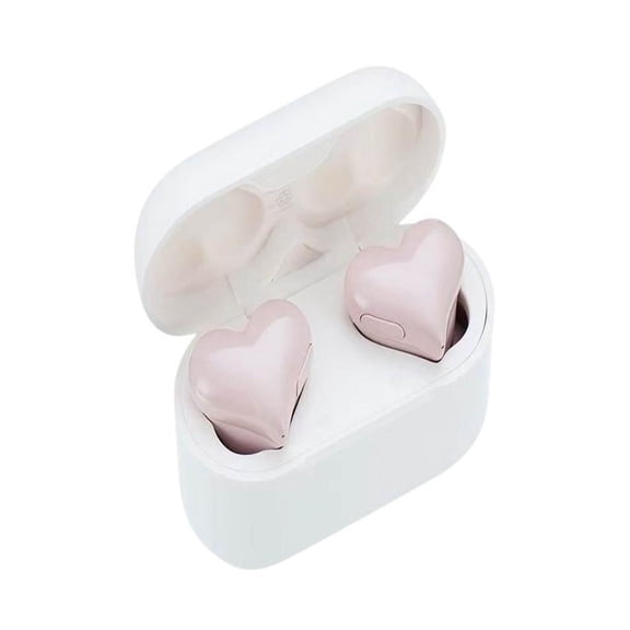 Bluetooth Headphones Heart Shaped Bluetooth Earphones Noise Reduction Sports Wireless In Ear Bluetooth Earphones Noise Cancelling Headphones