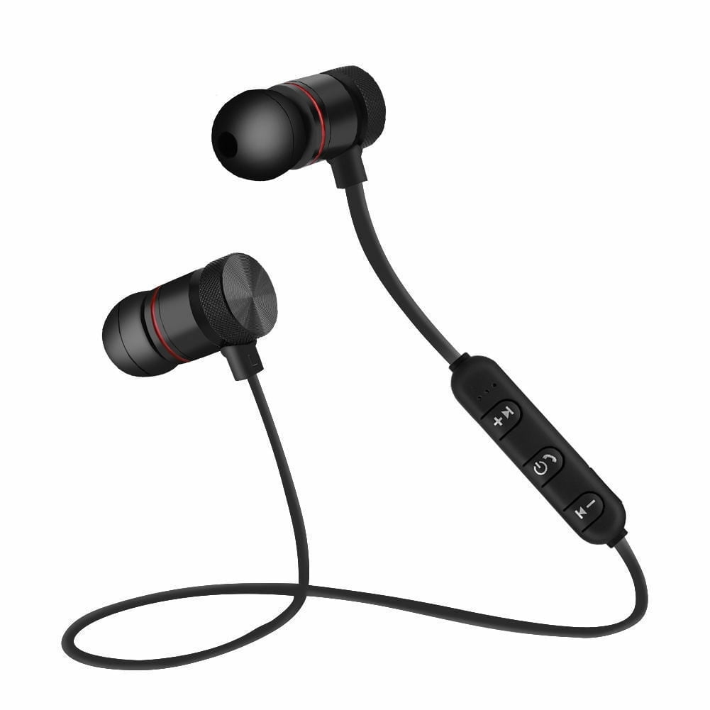 Bluetooth Headphones Neckband,Deep Bass Bluetooth Earbuds IPX7 Sweatproof Magnetic Wireless Earphones(CVC6.0 Noise Cancellation, 1