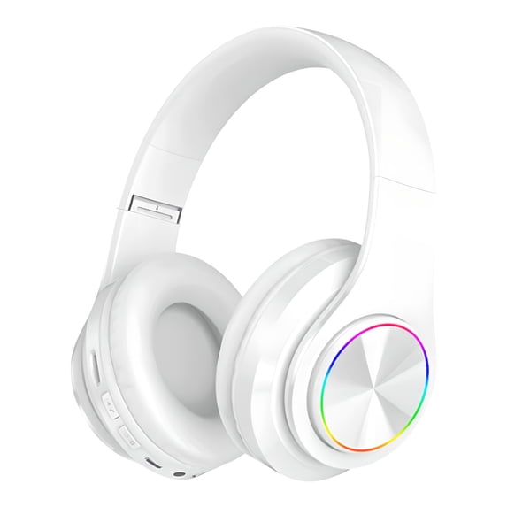 Bluetooth Headphones Over-Ear, Wireless Foldable Headset, Built-in Mic, Noise Cancelling, 40mm Drivers, 20H Playtime, Soft Earmuffs, for Music/Gaming/Travel