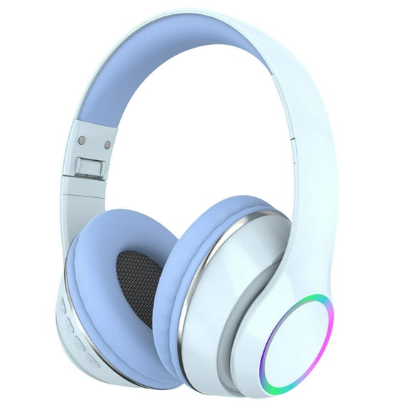 Bluetooth Headphones, Over-Ear Wireless Headset, Foldable, HiFi Sound, Built-in Mic, 8H Playtime, Soft Earmuffs, for Music/Gaming/Travel