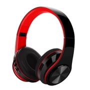 Leyeet Over-Ear Wireless Bluetooth Headphones, Foldable Multi-mode Wireless Headphones with Built-in Microphone, Wireless Over Ear Headset for Travel, 10-Hour Playtime, Black