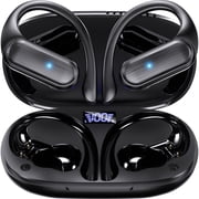 Bluetooth Headphones ,Sports Wireless Earbuds,80Hrs Playtime Ear Buds with LED Power Display, Noise Canceling Headset, IPX7 Waterproof Earphones