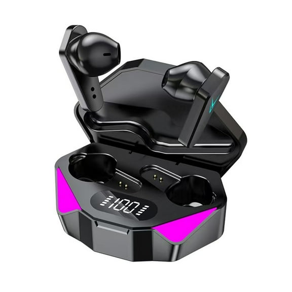 Bluetooth Headphones True Wireless Earbuds 65H Playback Power Display Earphones with Wireless Charging Case X15 Waterproof in-Ear Earbuds with Mic for TV Phone Computer Laptop