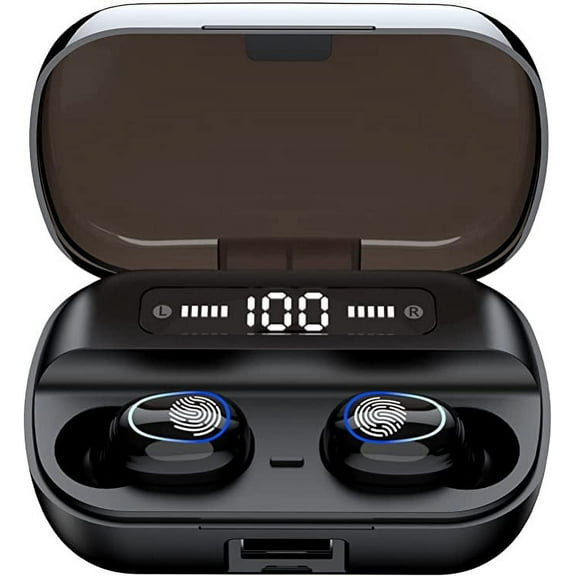 Bluetooth Headphones True Wireless Earbuds Touch Control with Charging Case IPX7 Waterproof with Built-in Mic