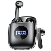 Bluetooth Headphones V5.3 Wireless Earbuds 50Hrs Battery Life with Charging Case & LED Power Display Deep Bass IPX7 Waterproof Earphones Microphone Stereo Headset for TV Smart Phone Laptop