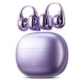 thumbnail image 1 of Open Ear Earbuds, Wireless Earbuds, Bluetooth Headphones with Mic, Adaptive Noise Cancelling Calls, Bluetooth 5.4, 50H Playtime, Light Weight, Clip On Earbuds for Workout/Running (Purple), 1 of 7