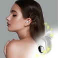 thumbnail image 1 of Bluetooth Headphones Wireless Earbuds 80hrs Playtime Wireless Charging Case Digital Display Sports Ear Buds with Earhook Deep Bass IPX7 Waterproof Over-Ear Earphones for TV Phone Laptop,White, 1 of 4