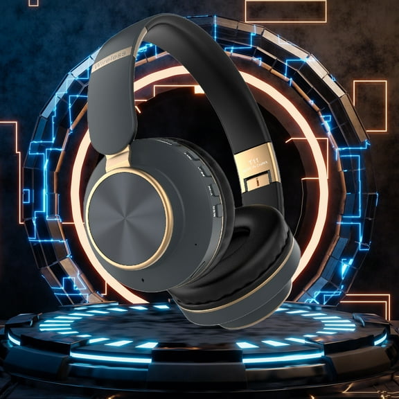 Bluetooth Headphones Wireless Earbuds Over Ear Bluetooth Wireless Headphones Long Battery Life HiFi Noise Reduction Foldable Lightweight Headset With Bass Wireless Headphones