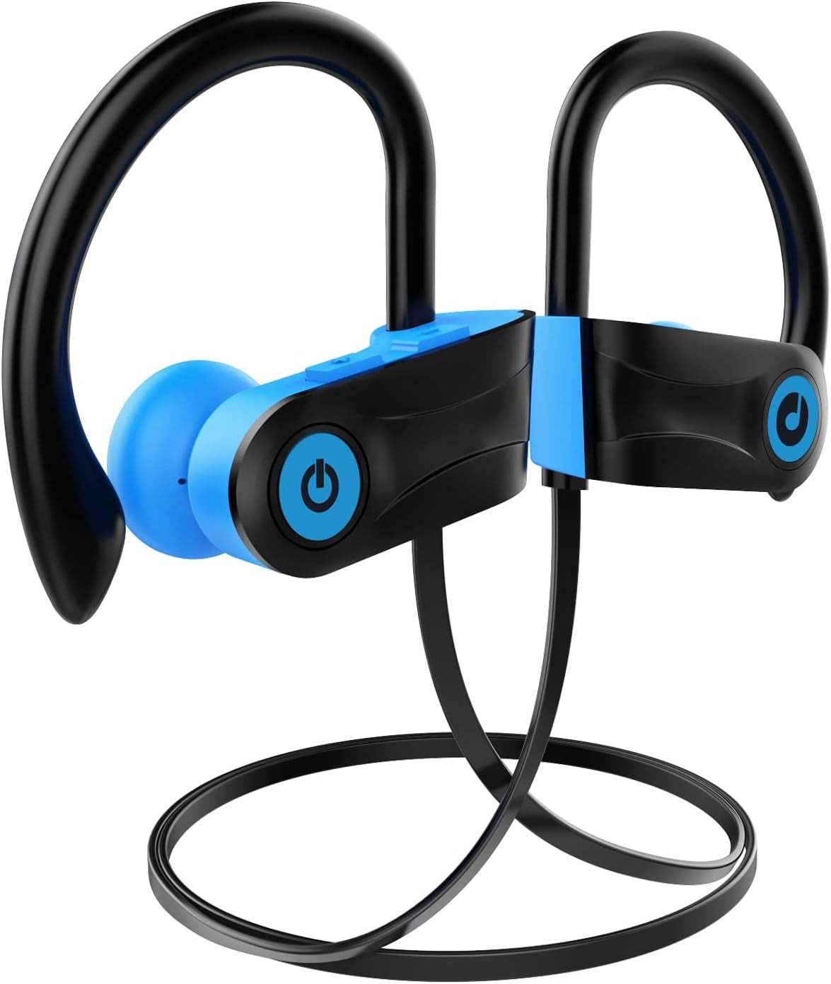 Bluetooth Headphones, Wireless Headphones with 16 Hours Playtime Bluetooth 5.3 Wireless Earbuds HD Deep Bass Stereo Sound Isolation IPX7 Waterproof Earphones for Workout Running Sports