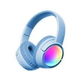 thumbnail image 1 of Bluetooth Headphones, Wireless Headphones with Active Over Ear Noise Cancelling and Mic, Deep Bass, Up to 24 Hours of Playtime,Blue, 1 of 6