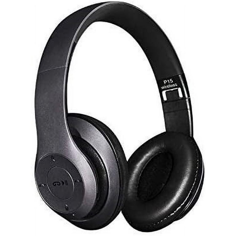 Bluetooth Headphones Wireless Headpohones Clear, Cheap, Good HeadGear  Wireless 4.1 Headphones Metolic Black