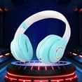 thumbnail image 1 of Bluetooth Headphones - Wireless Headset, Color Gradient Lights, Bluetooth 5.3, 10h Playtimes, Wired/Wireless Dual Mode for Music, Gaming, Travel, Ideal for Teens & Music Lovers, 1 of 6