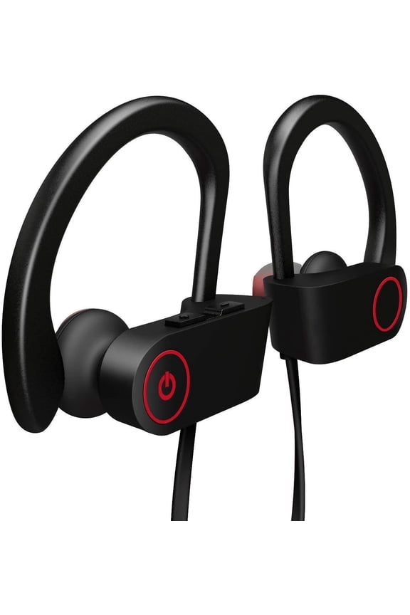 Bluetooth Headphones, Wireless Sports Earphones with Mic, IPX7 Waterproof Noise Cancelling In-Ear Earbuds, 8H Battery Stereo Sweatproof Headsets for Running, Gym, Workout