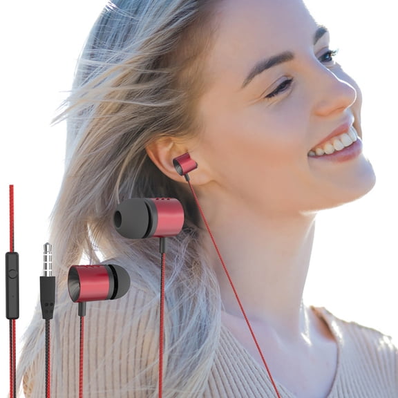 Bluetooth Headset – 3.5mm HIFI Super Headset In-Ear Earphone Stereo Earbuds Headphone Wired Mic