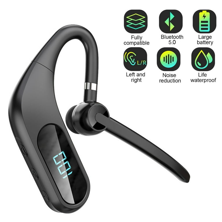 Bluetooth Headset Hands Free For Truck Drivers Bluetooth Headset With Mic  Noise Cancelling Bluetooth Earpiece
