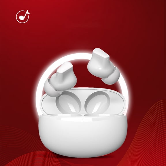 Bluetooth Headset – Bluetooth 5. Wireless Earbuds Low-power Noise Cancellation Binaural Stereo Sound Quality For Sports / Office