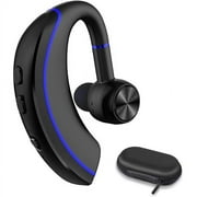 Bluetooth Headset, Bluetooth Earpiece V5.0, 320Hrs Ultralight Headphones with Rotatable Mic, Hands-Free Earphones, Noise Cancelling, in-Ear Earbuds for iPhone Android Cell Phone/Laptop/Trucker