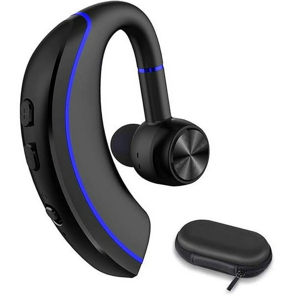Bluetooth Headset, Bluetooth Earpiece V5.0, 320Hrs Ultralight Headphones with Rotatable Mic, Hands-Free Earphones, Noise Cancelling, in-Ear Earbuds for iPhone Android Cell Phone/Laptop/Trucker