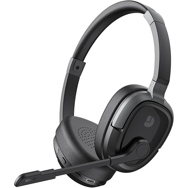 Bluetooth Headset, Bluetooth Headphones with Microphone Mute, 65Hrs Working Time & Bluetooth 5.3 Multipoint Connect Wireless Headset with Mic for Work/Call Center/Cell Phone/Computer/Teams/Zoom