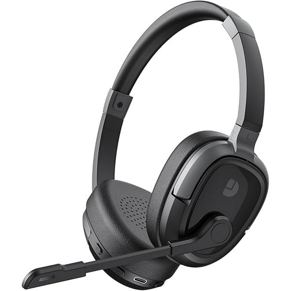 Bluetooth Headset, Bluetooth Headphones with Microphone Mute, 65Hrs Working Time & Bluetooth 5.3 Multipoint Connect Wireless Headset with Mic for Work/Call Center/Cell Phone/Computer/Teams/Zoom