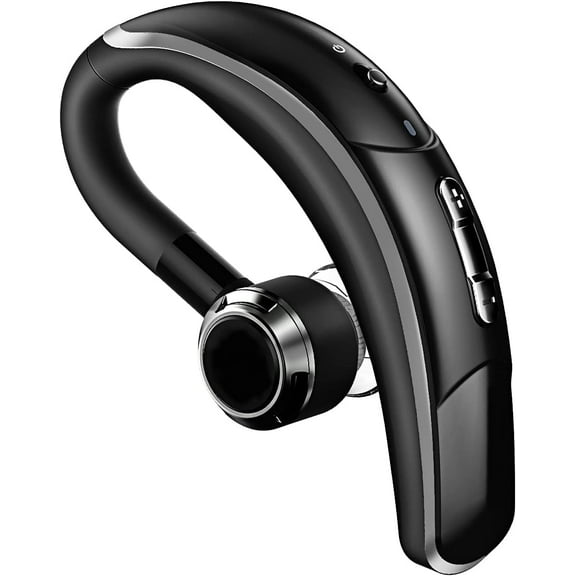 Mpow Bluetooth Headset w/Noise Cancelling Mic, Wireless Bluetooth Earpiece, 280 Hours Standby, Hands-Free Wireless Headset with Microphone, Hands-Free Headphones for Trucker/Business/Office Black