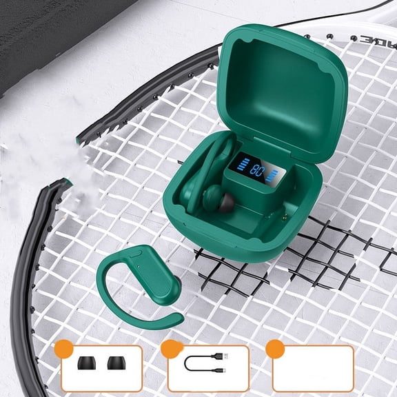 Bluetooth Headset Digital Display Triple True Binaural With Charging Compartment