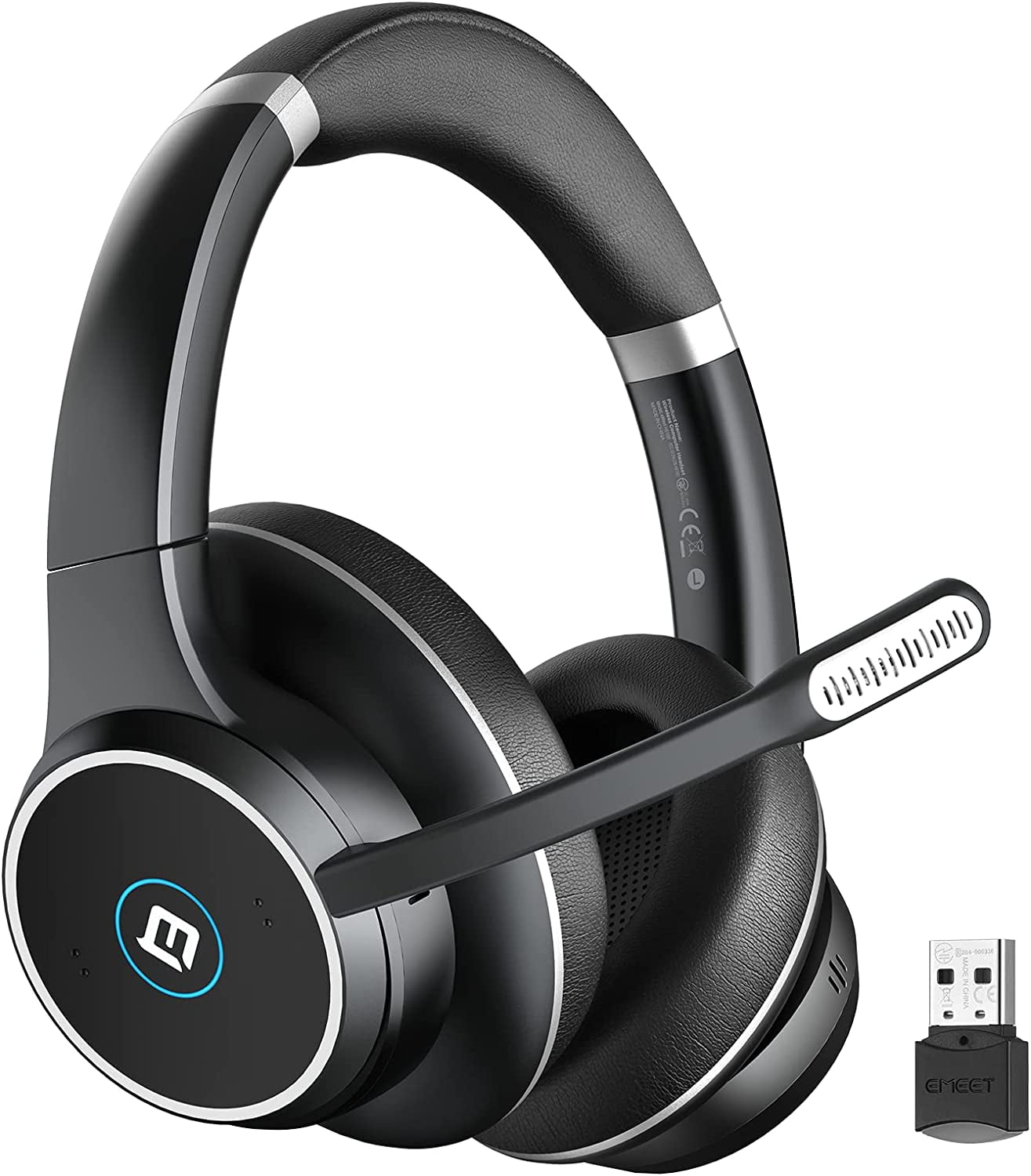 EMEET HS100 Bluetooth Headset with Microphone for PC Mac and Cell Phone in Tunisia at TND 562 Rating 5