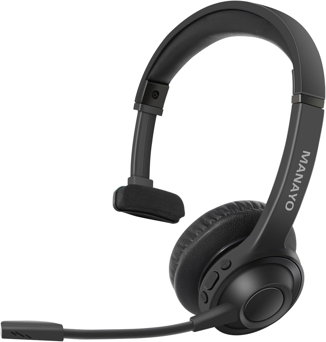 Bluetooth Headset, ENC Wireless Headsets with Microphone for Truckers
