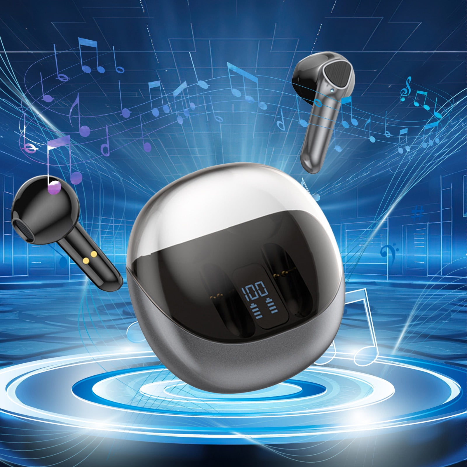 Bluetooth Headset Inearlong Life Noise Cancellation Gaming No Wired