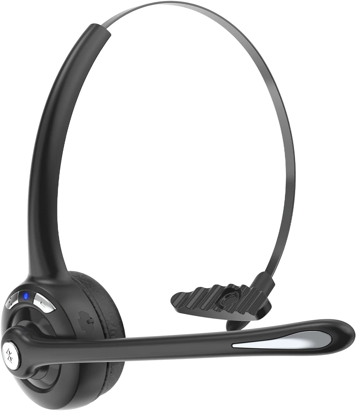 Bluetooth Headset with Microphone,V5.1,Noise Canceling Wireless On Ear Headphones, Bluetooth Headphones with Mic, Phone Headset Mute Button for Laptop, Skype, Call Centers, Office, Trucker